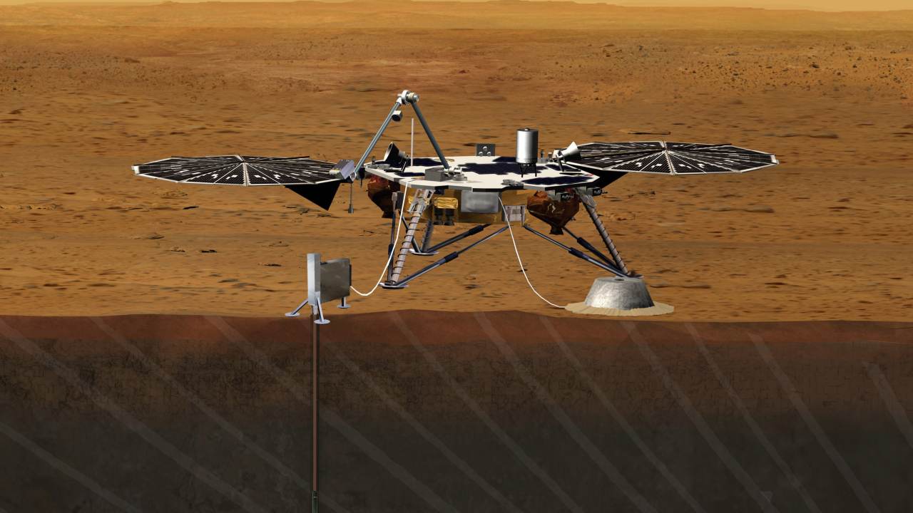 A 5D image of InSight on Mars. Image: NASA 