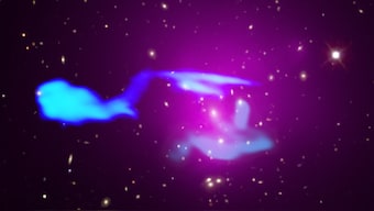 NASA's Chandra spots 'Star Trek Enterprise' in colliding galaxy clusters far, far away
