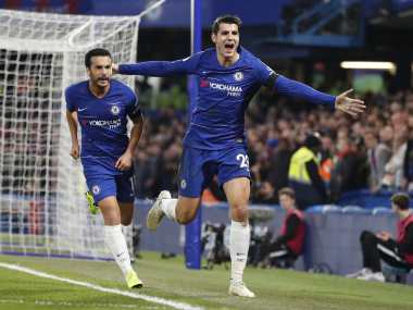 Premier League: Chelsea ride on Alvaro Morata's brace to sink Crystal Palace, move to second place in the table Premier League: Chelsea ride on Alvaro Morata's brace to sink Crystal Palace, move to second place in the table