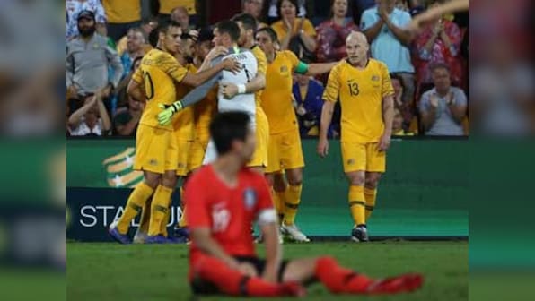 Massimo Luongo scores in 94th minute for Australia to draw match against AFC Asian Cup rivals South Korea