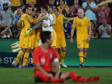 Massimo Luongo scores in 94th minute for Australia to draw match against AFC Asian Cup rivals South Korea Massimo Luongo scores in 94th minute for Australia to draw match against AFC Asian Cup rivals South Korea