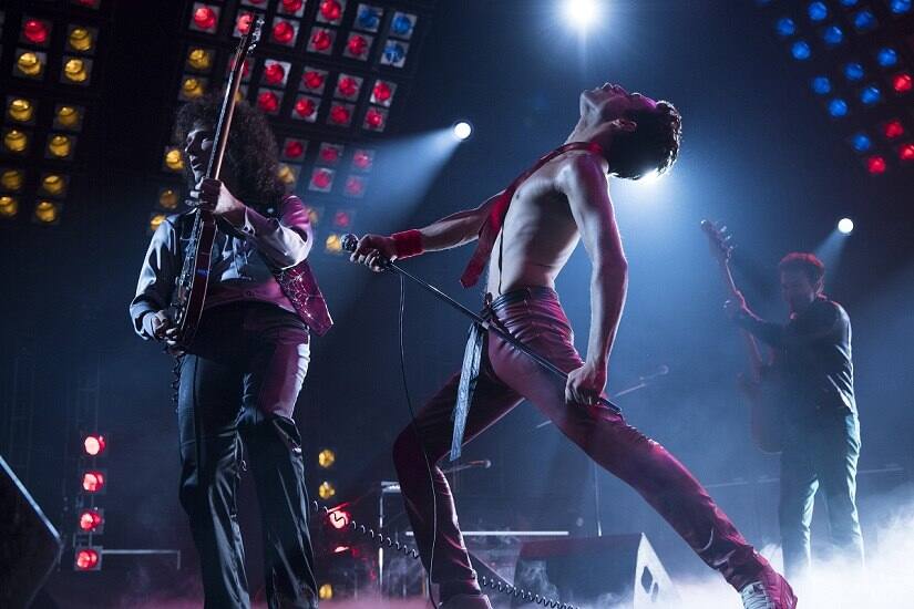 (From L-R) Gwilym Lee, Rami Malek and Joe Mazzello in a scene from Bohemian Rhapsody. Twentieth Century Fox via AP