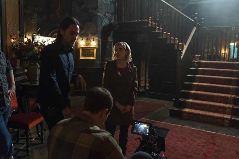 The interior set of the Spellman house. Netflix