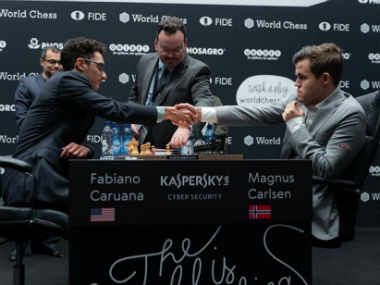 World Chess Championship: Fabiano Caruana’s atypical misstep helps Magnus Carlsen evade defeat in Game 8 World Chess Championship: Fabiano Caruana’s atypical misstep helps Magnus Carlsen evade defeat in Game 8