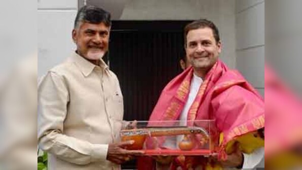 Andhra Pradesh poll: Chandrababu Naidu joins hands with Congress to 'save India' but may find it hard to 'protect self'
