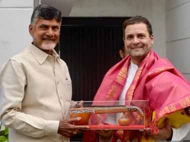 Andhra Pradesh poll: Chandrababu Naidu joins hands with Congress to 'save India' but may find it hard to 'protect self' Andhra Pradesh poll: Chandrababu Naidu joins hands with Congress to 'save India' but may find it hard to 'protect self'