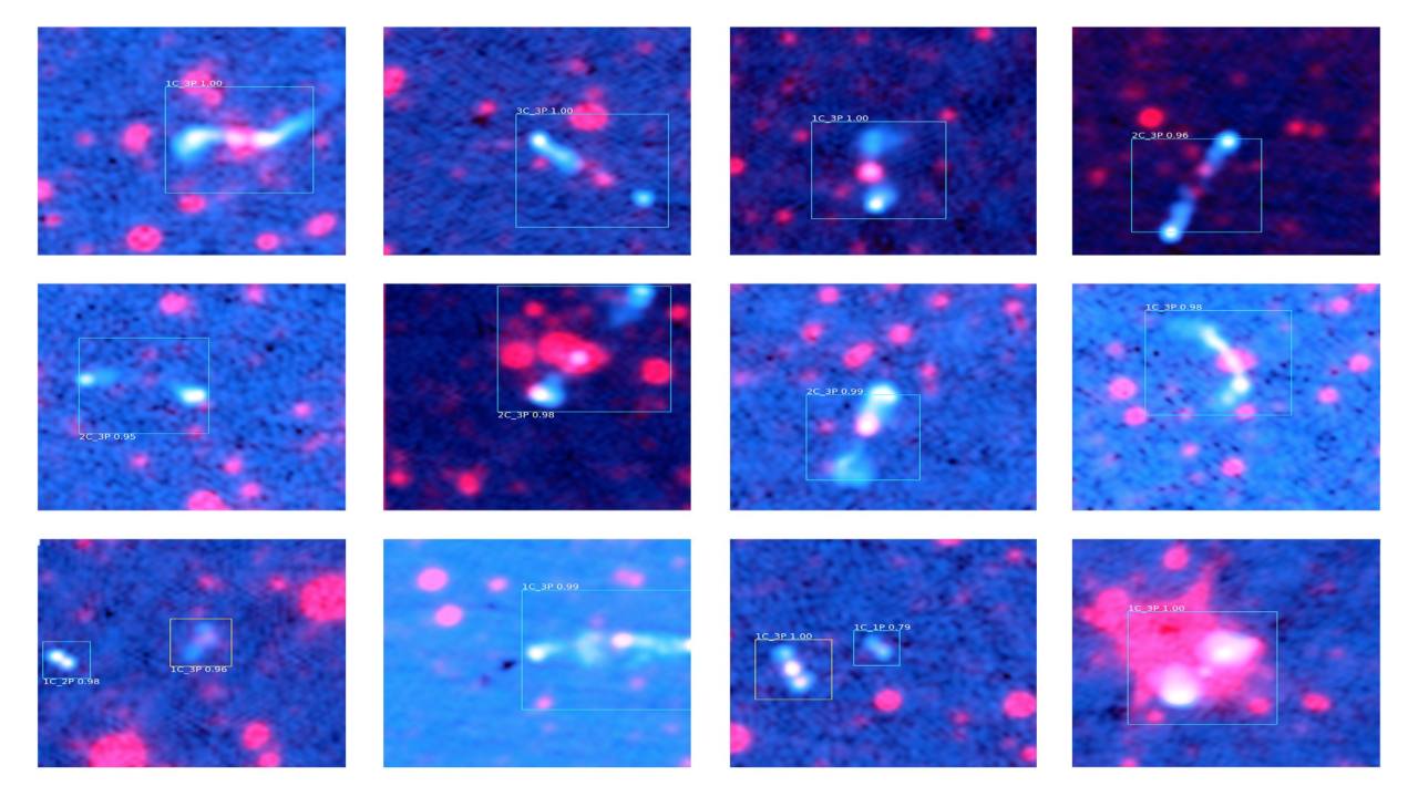 ClaRAN identifies patterns that resemble radio galaxies from telescope data. Image credit: ICRAR