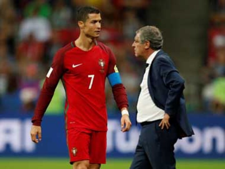Cristiano Ronaldo is 'with the team', says Portugal coach Fernando Santos despite continued absence from national team