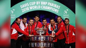 Davis Cup Final: Marin Cilic beats Lucas Pouille in straight sets to give Croatia unassailable lead over France