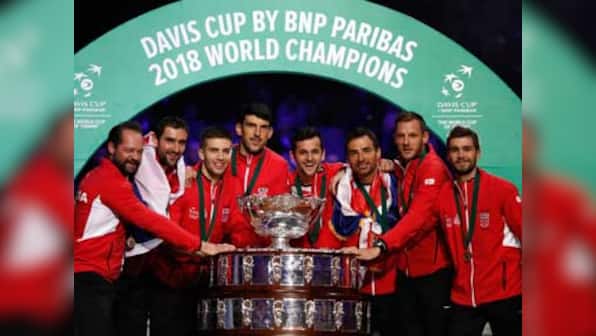 Davis Cup Final: Marin Cilic beats Lucas Pouille in straight sets to give Croatia unassailable lead over France
