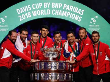 Davis Cup Final: Marin Cilic beats Lucas Pouille in straight sets to give Croatia unassailable lead over France Davis Cup Final: Marin Cilic beats Lucas Pouille in straight sets to give Croatia unassailable lead over France