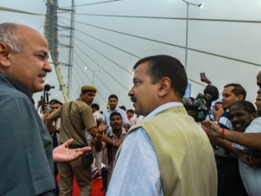 Arvind Kejriwal inaugurates Delhi's Signature Bridge after scuffle between state BJP chief Manoj Tiwari, AAP workers Arvind Kejriwal inaugurates Delhi's Signature Bridge after scuffle between state BJP chief Manoj Tiwari, AAP workers