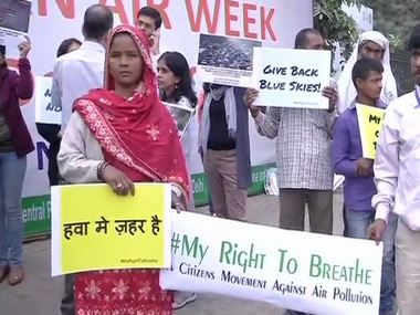 'Breathing is killing me': Locals protests outside Delhi's Environment Ministry office against increasing pollution 'Breathing is killing me': Locals protests outside Delhi's Environment Ministry office against increasing pollution