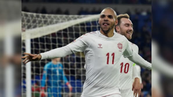 UEFA Nations League: Denmark climb into top tier of tournament with victory over Ryan Giggs' Wales in Cardiff