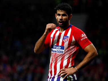 LaLiga: Atletico Madrid's Diego Costa returns to training ahead of Barcelona clash, Diego Godin to miss out with thigh injury LaLiga: Atletico Madrid's Diego Costa returns to training ahead of Barcelona clash, Diego Godin to miss out with thigh injury