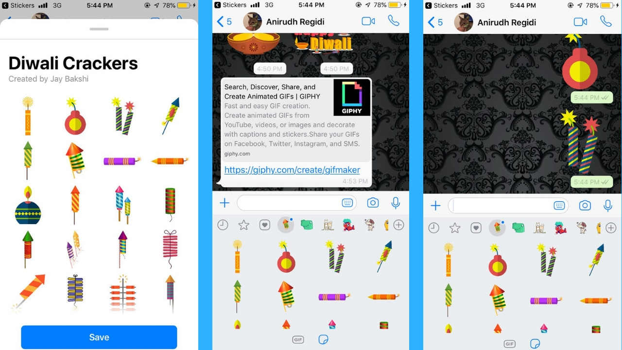 Diwali 2018 Here s how you can add Diwali stickers to the