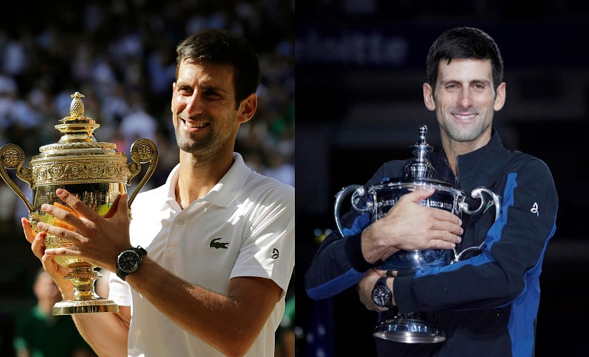Novak Djokovic cpatured the Wimbledon and US Open titles as he bounced back from injury. Agencies