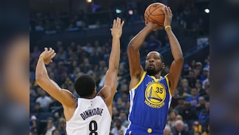 NBA: Kevin Durant shines as Stephen Curry-less Warriors brush aside Nets; LeBron James guides Lakers to easy win over Kings