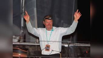 62-year-old French yachtsman Francis Joyon sails across Atlantic ocean in record time to win Route de Rhum