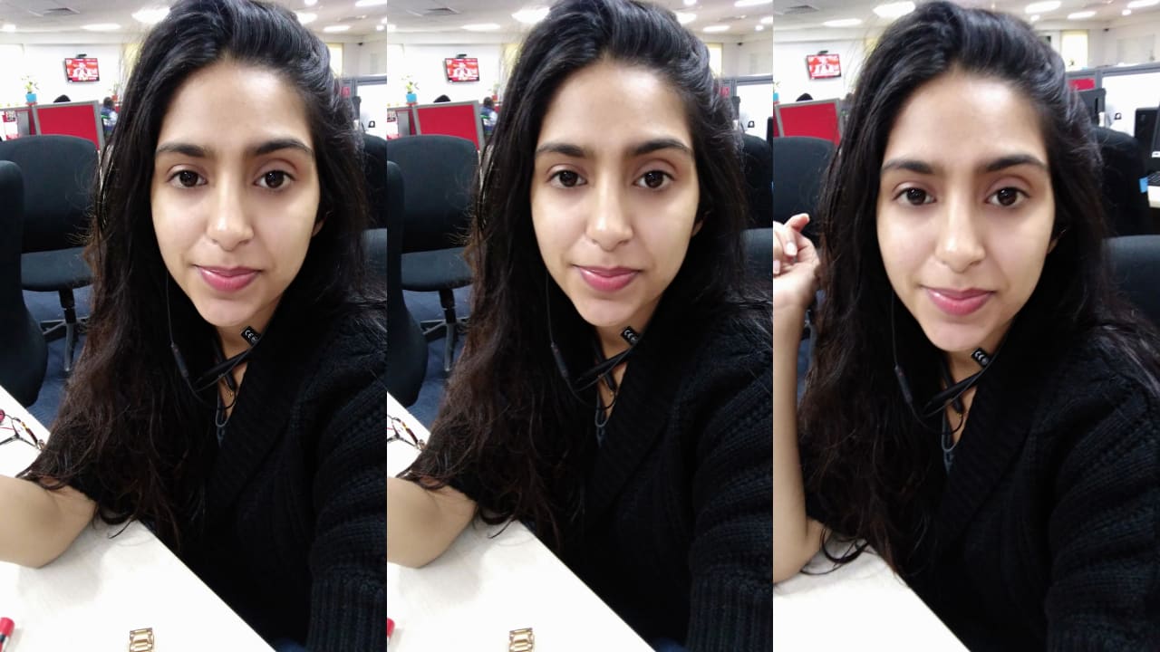 Honor 8C's soft flash used in three degrees in an ascending order from the left. Image: tech2/Nandini Yadav