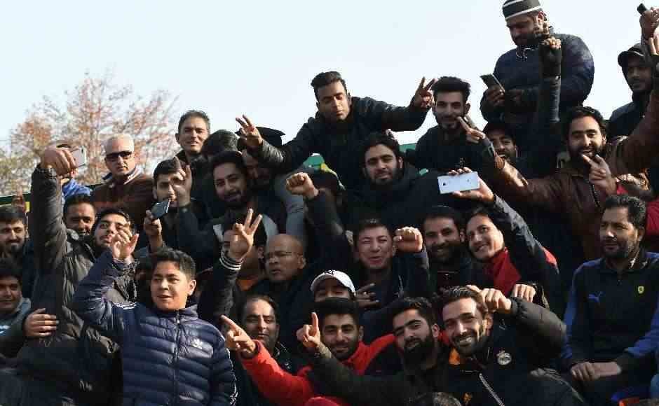 10,521 football fans turned up to watch a football team from the state play in its first-ever I-League match at home. Image: Sameer Mushtaq 10,521 football fans turned up to watch a football team from the state play in its first-ever I-League match at home. Image: Sameer Mushtaq