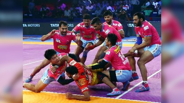 Pro Kabaddi 2018, Jaipur Pink Panthers vs UP Yoddha, Live score: Jaipur, UP look to bounce back