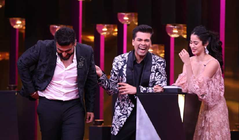Arjun Kapoor, Karan Johar and Janhvi Kapoor. Star World