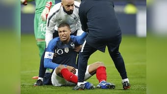 International friendlies: Kylian Mbappe's shoulder injury overshadows France's victory over Uruguay