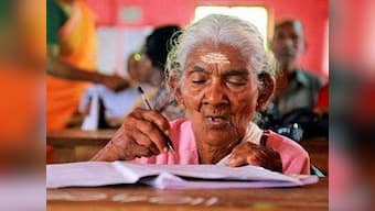 96-year-old woman scores highest marks in state literacy examination in Kerala, receives certificate from Pinarayi Vijayan