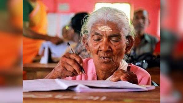 96-year-old woman scores highest marks in state literacy examination in Kerala, receives certificate from Pinarayi Vijayan