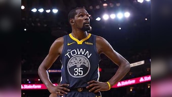 NBA Finals 2019: Warriors star forward Kevin Durant questionable for Game 5 after practicing with team ahead of crucial tie