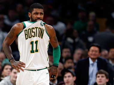 NBA: Boston Celtics point guard Kyrie Irving has suffered strain on right knee, reveals MRI report NBA: Boston Celtics point guard Kyrie Irving has suffered strain on right knee, reveals MRI report