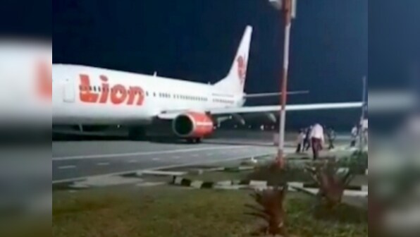 Week after Lion Air plane crash leaves 189 dead, another aircraft smashes into pole during takeoff at Indonesia's Sumatra Island