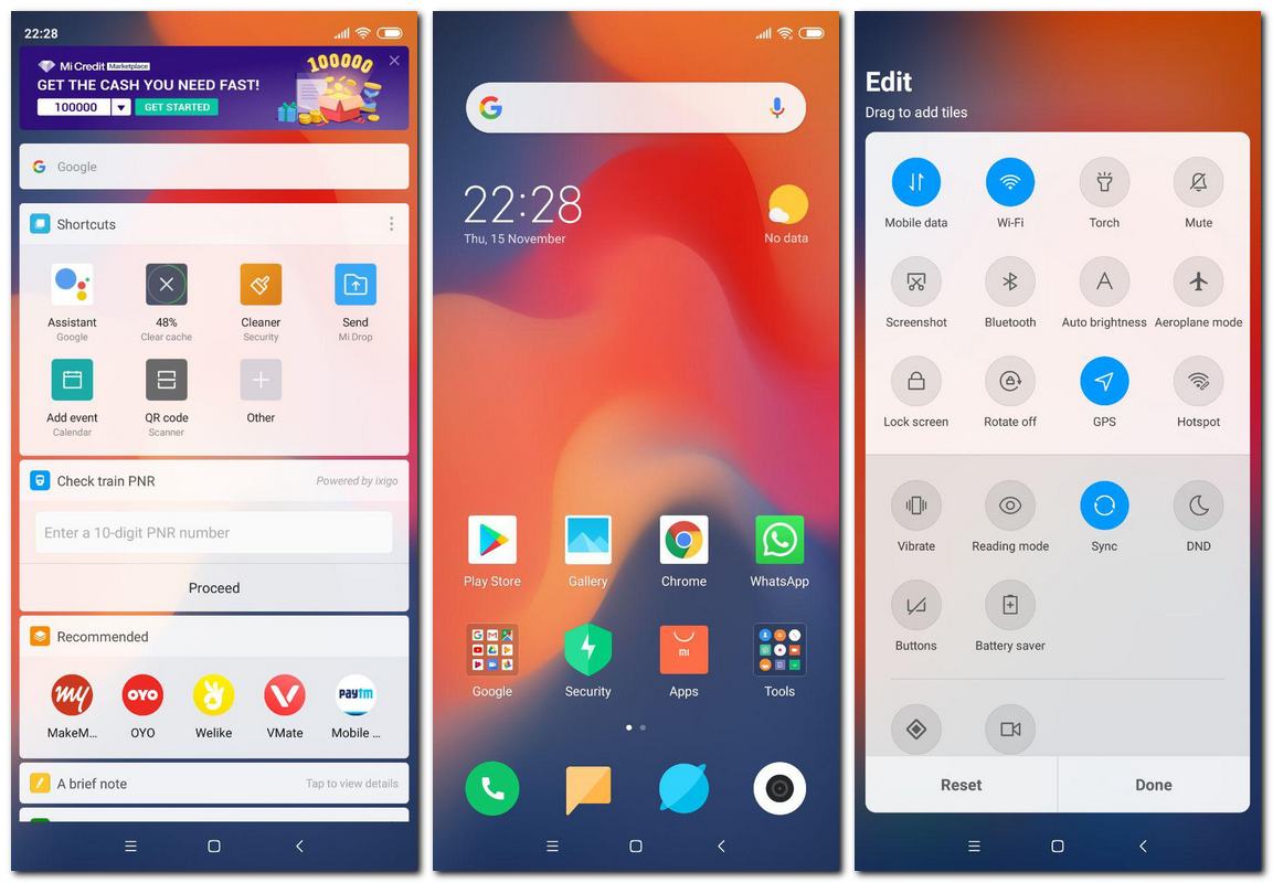 MIUI 10 has a refreshing new look along with a new system animations. 