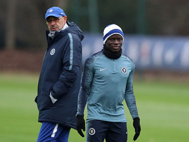 Europa League: N'Golo Kante should stick to his midfield role, says Chelsea manager Maurizio Sarri Europa League: N'Golo Kante should stick to his midfield role, says Chelsea manager Maurizio Sarri