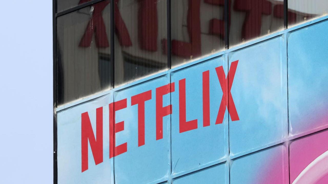 The Netflix logo is seen on their office in Hollywood. Image: Reuters