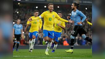 International friendlies: Disputed Neymar penalty fires Brazil to narrow win over Uruguay in feisty South American clash