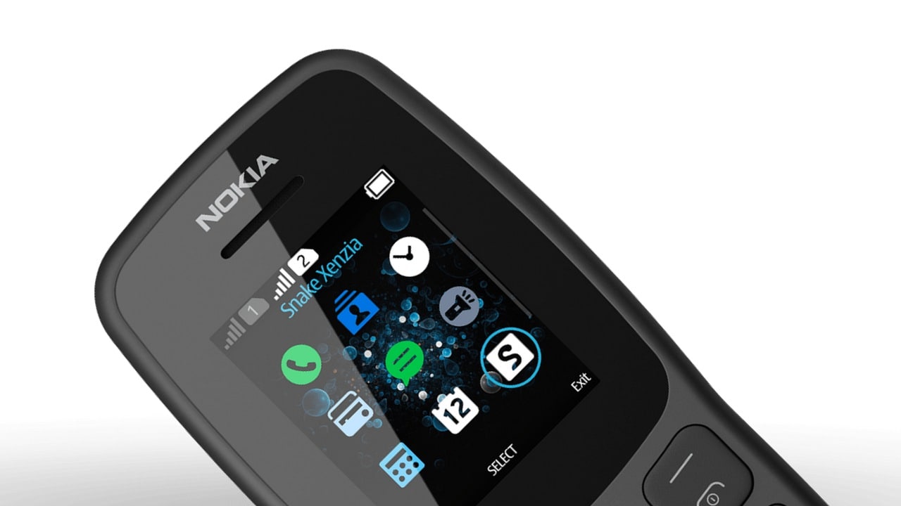 The Nokia 106 features a 1.8-inch TFT colour display. Image: HMD Global