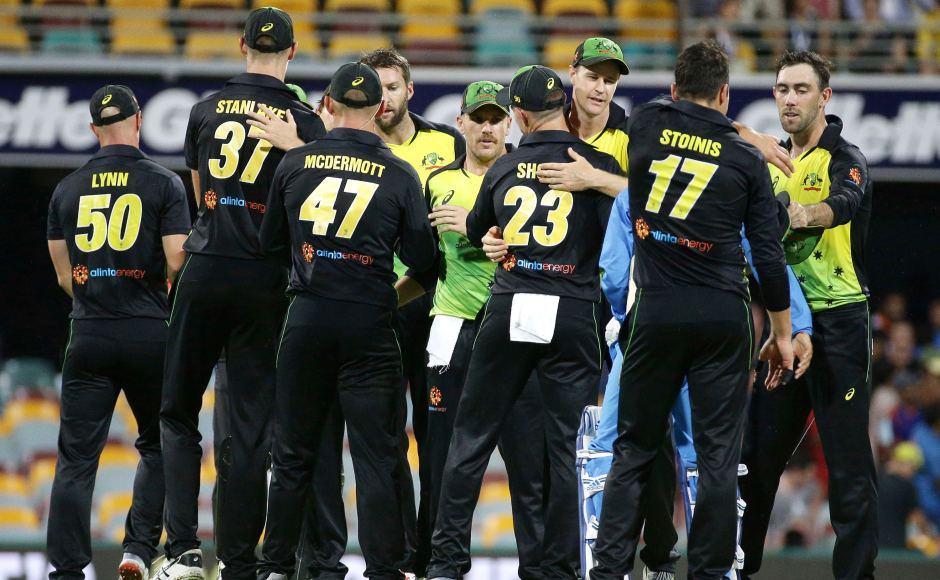 Australia draw first blood in three-match T20I series with narrow win over India Australia draw first blood in three-match T20I series with narrow win over India
