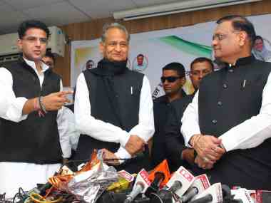 Rajasthan polls: Congress promises loan waiver and pension for farmers, unemployment allowance for youth in manifesto Rajasthan polls: Congress promises loan waiver and pension for farmers, unemployment allowance for youth in manifesto