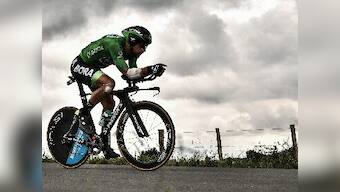 Peter Sagan holds off Tour de France champion Geraint Thomas and Matteo Trentin to win Shanghai Criterium