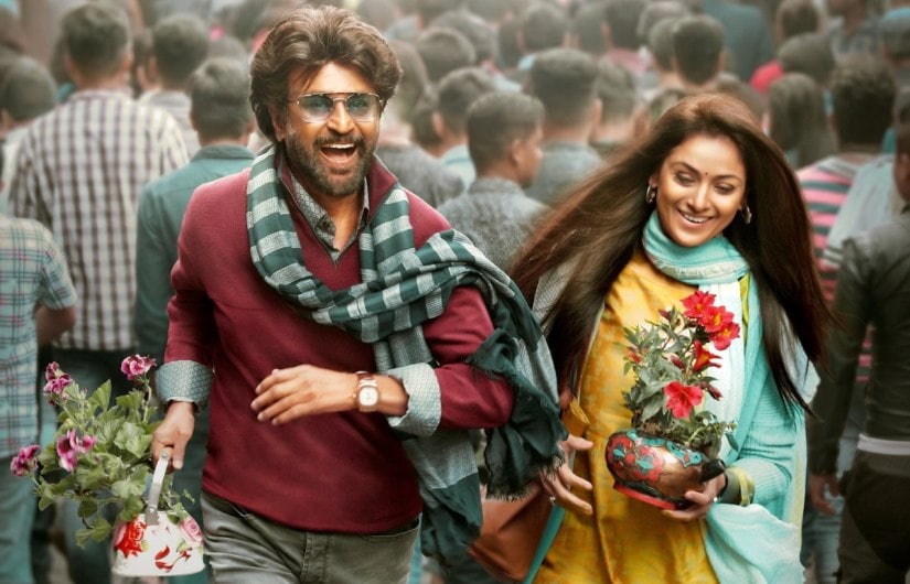 Rajinikanth and Simran in Petta poster