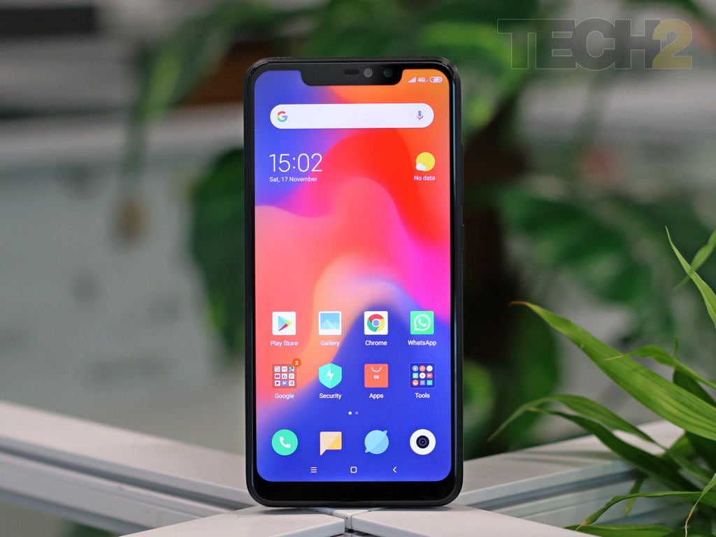 The Redmi Note 6 Pro features a massive notch at the front which is reminiscent of the POCO F1. Image: tech2/ Kshitij
