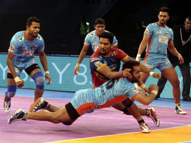 Pro Kabaddi League 2018: UP Yoddhas lose home battle as captain Rishank Devadiga struggles to impose authority on the mat Pro Kabaddi League 2018: UP Yoddhas lose home battle as captain Rishank Devadiga struggles to impose authority on the mat