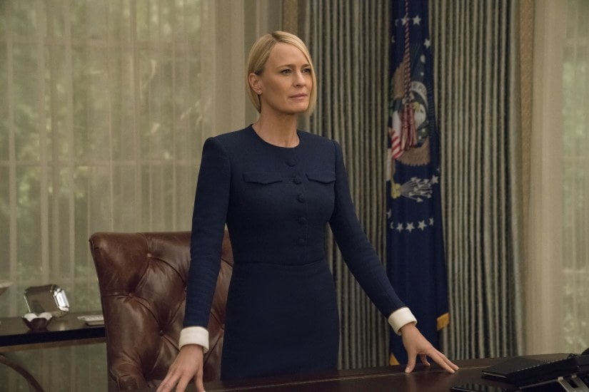 Robin Wright in a still from House Of Cards Season 6. Netflix