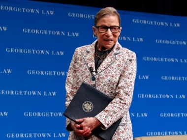 US Supreme Court Justice Ruth Bader Ginsburg hospitalised after fall at office; liberal icon suffers three fractured ribs US Supreme Court Justice Ruth Bader Ginsburg hospitalised after fall at office; liberal icon suffers three fractured ribs