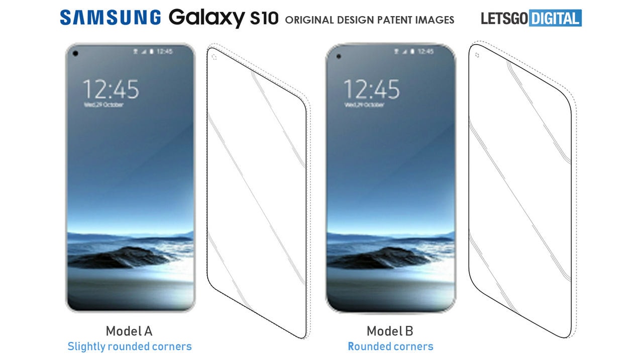 Samsung Galaxy S10 patent. Image: LetsGoDigital