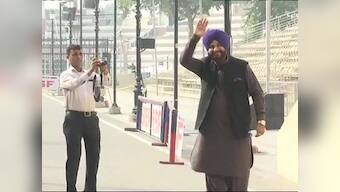 Navjot Sidhu all smiles as he arrives in Pakistan for Kartarpur corridor ceremony; Amarinder, Swaraj give event a miss