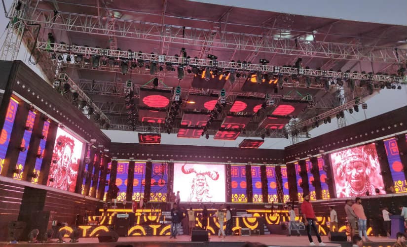 Stage is set for a star-studded opening ceremony of the Hockey World Cup 2018. Firstpost/ Shantanu Srivastava