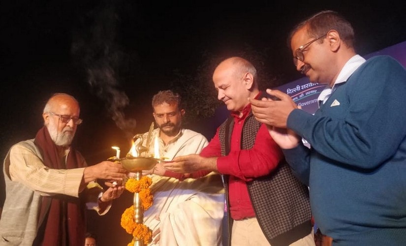 AAP organised a new TM Krishna concert, Aam Ki Aawaz, at Delhi's Garden of Five Senses on Saturday, after the original event was scrapped by AAI. Pallavi Rebbapragada